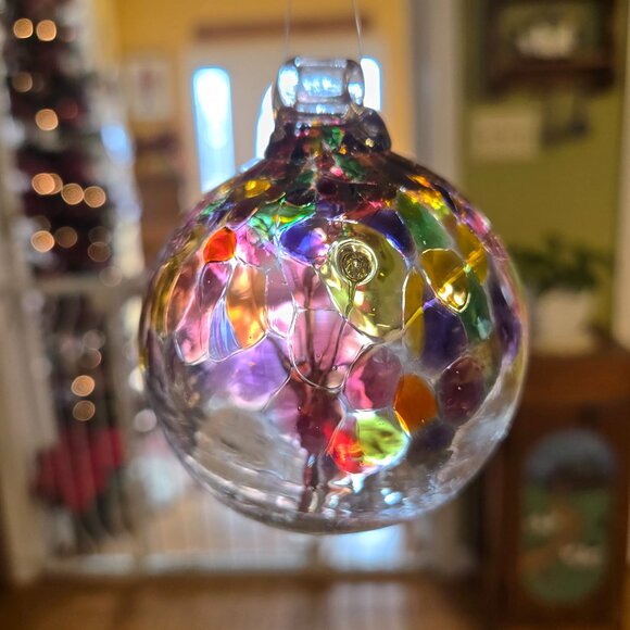 Hand Blown Glass Ornament - Tree of Celebration - Picture 1 of 9